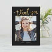 書道モダン写真ありがとう サンキューカード (スタンド正面)