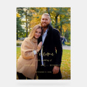 書道モダン写真へようこそ アクリルサイン (正面)