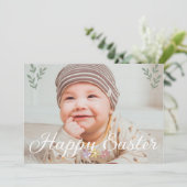 書道モダン写真ハッピーイースター シーズンカード (スタンド正面)