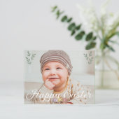 書道モダン写真ハッピーイースター シーズンポストカード (スタンド正面)