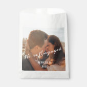 書道モダン写真婚約パーティ フェイバーバッグ (正面)