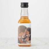 書道モダン写真婚約 リキュールボトルラベル (正面)