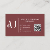 書道モダン写真家 名刺 (裏面)