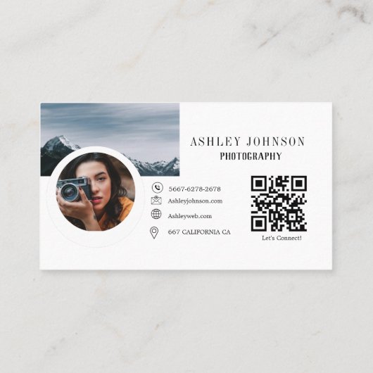 書道モダン写真家 名刺 (裏面)