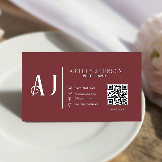 書道モダン写真家 名刺