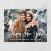 書道モダン写真年賀状 ポストカード (正面)