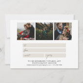 書道モダン写真贈与証 (裏面)