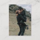 書道モダン写真QRコード囲みカード エンクロージャーカード (裏面)