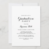 書道モダン卒業会 招待状 (正面)