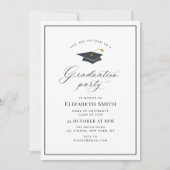 書道モダン卒業記念パーティー 招待状 (正面)