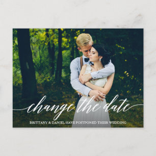 書道モダン台写真の日付の変更 ポストカード