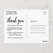 書道モダン台本新生児愛と感謝してい ポストカード (裏面)