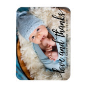 書道モダン台本新生児愛と感謝してい マグネット (縦)