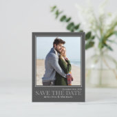 書道モダン台本2枚フォトシンプルQRコード ポストカード (スタンド正面)