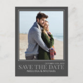 書道モダン台本2枚フォトシンプルQRコード ポストカード (正面)