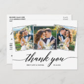 書道モダン台本3写真ありがとう ポストカード (正面/裏面)