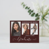 書道モダン台本3写真卒業 ポストカード (スタンド正面)