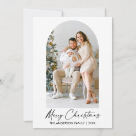 書道モダン墨書写真撮影アーチクリスマス シーズンカード