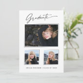 書道モダン墨書第3期写真研究科 案内状 (スタンド正面)