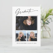 書道モダン墨書第3期写真研究科 案内状 (スタンド正面)