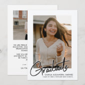 書道モダン学院生 |卒業 案内状 (正面/裏面)