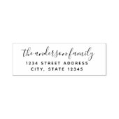 書道モダン家名差出人住所 セルフインキングスタンプ (デザイン)