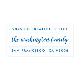 書道モダン家名差出人住所 セルフインキングスタンプ