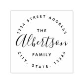 書道モダン家名差出人住所 セルフインキングスタンプ (デザイン)