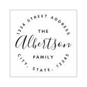 書道モダン家名差出人住所 ラバースタンプ (インプリント)