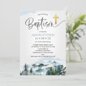 書道モダン山松バプテスマ 招待状 (スタンド正面)