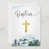 書道モダン山松バプテスマ 招待状 (裏面)