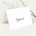 書道モダン折り結婚グラシアス サンキューカード<br><div class="desc">このモダン書道結婚のガラシャのカードは素朴な人に最適結婚だ。とエレガントデザインはシンプル、クラシックとスクリプトのタイポグラフィを白黒で表す。名前とメッセージを使用してカードの内部をパーソナライ感謝していズする。または、離れメッセージのセクションを手に入れま空白のす。メッセージのセクションを各カードに書き込みますこれらのカードは結婚、のシャワー、または任意の時間に使用でき感謝している。</div>