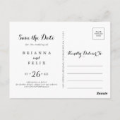 書道モダン日付の保存 ポストカード (裏面)