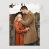 書道モダン時代を超越したテラコッタ結婚の エンクロージャーカード (裏面)