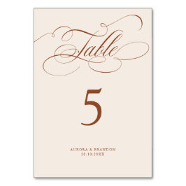 書道モダン時代を超越したテラ結婚コッタ テーブルナンバー