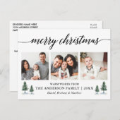 書道モダン松クリスマス3写真 ポストカード (正面/裏面)
