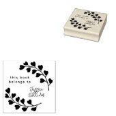 書道モダン植物学リースカスタム書 ラバースタンプ (押印)