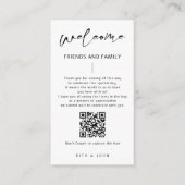 書道モダン歓迎抱き枕座席表 エンクロージャーカード (正面)