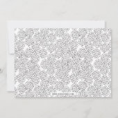 書道モダン母の日の写真カード カード (裏面)