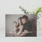 書道モダン母の日の写真カード カード (スタンド正面)