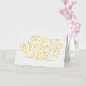 書道モダン母の日|過去記事 箔シーズンカード (蘭)