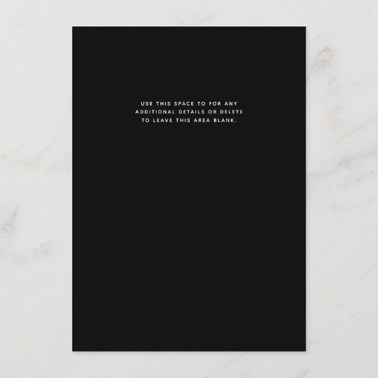 書道モダン白黒サロン価格表 メニュー (裏面)