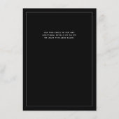 書道モダン白黒サロン価格表 メニュー (裏面)