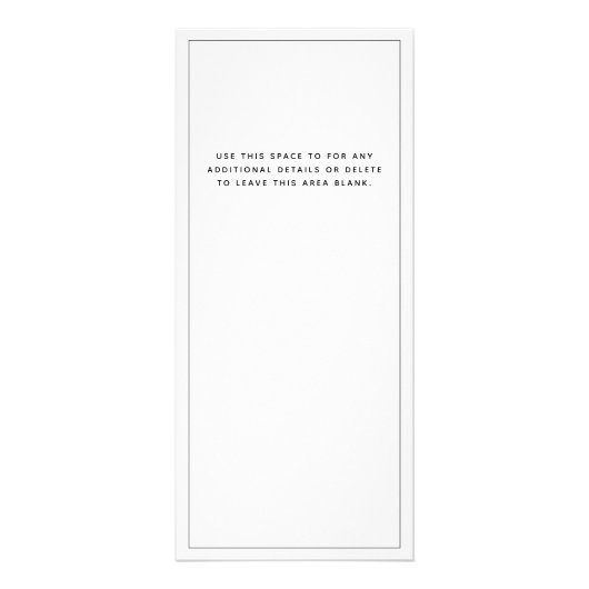 書道モダン白黒サロン価格表 ラックカード (裏面)