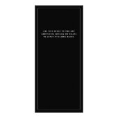 書道モダン白黒サロン価格表 ラックカード (裏面)