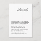 書道モダン白黒詳細カード エンクロージャーカード (正面)