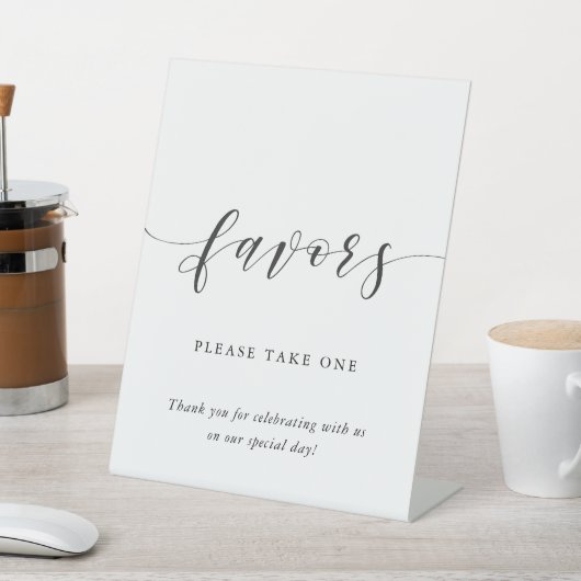 書道モダン結婚式の引き出物表 台座サイン (インサイチュ)