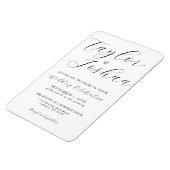 書道モダン結婚式招待状磁石 マグネット (左側)