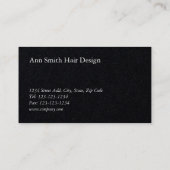 書道モダン美容師 名刺 (裏面)