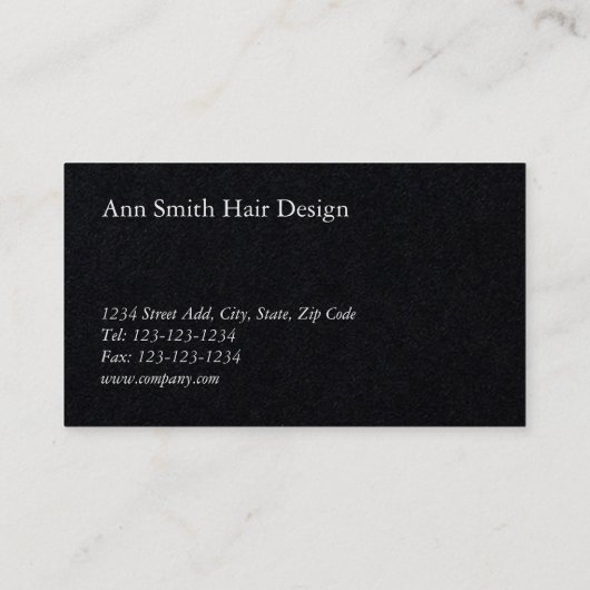 書道モダン美容師 名刺 (裏面)